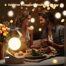 BrownLuxe™ Lampada da Tavolo RGB Effetto “Levitazione” 3D con Rotazione