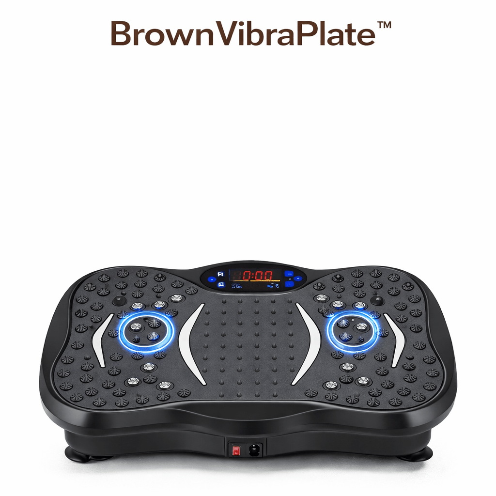 BrownVibraPlate™ Pedana Vibrante Professionale con Bluetooth - Brown's Hub Web
