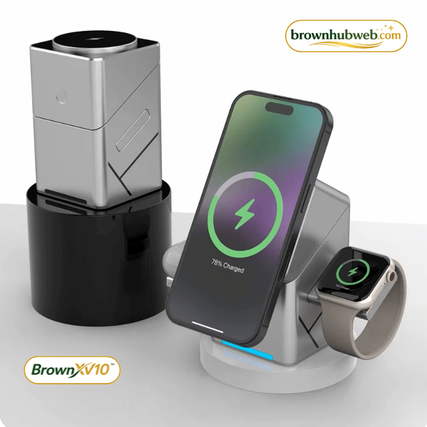 BrownXV10™ Power Bank Magnetico Wireless 15W - Brown's Hub Web