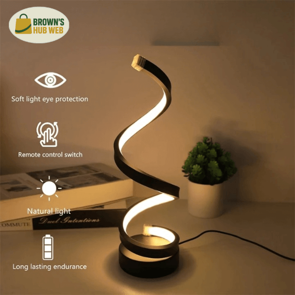 BrownLump™ - Lampada da Comodino LED a Spirale