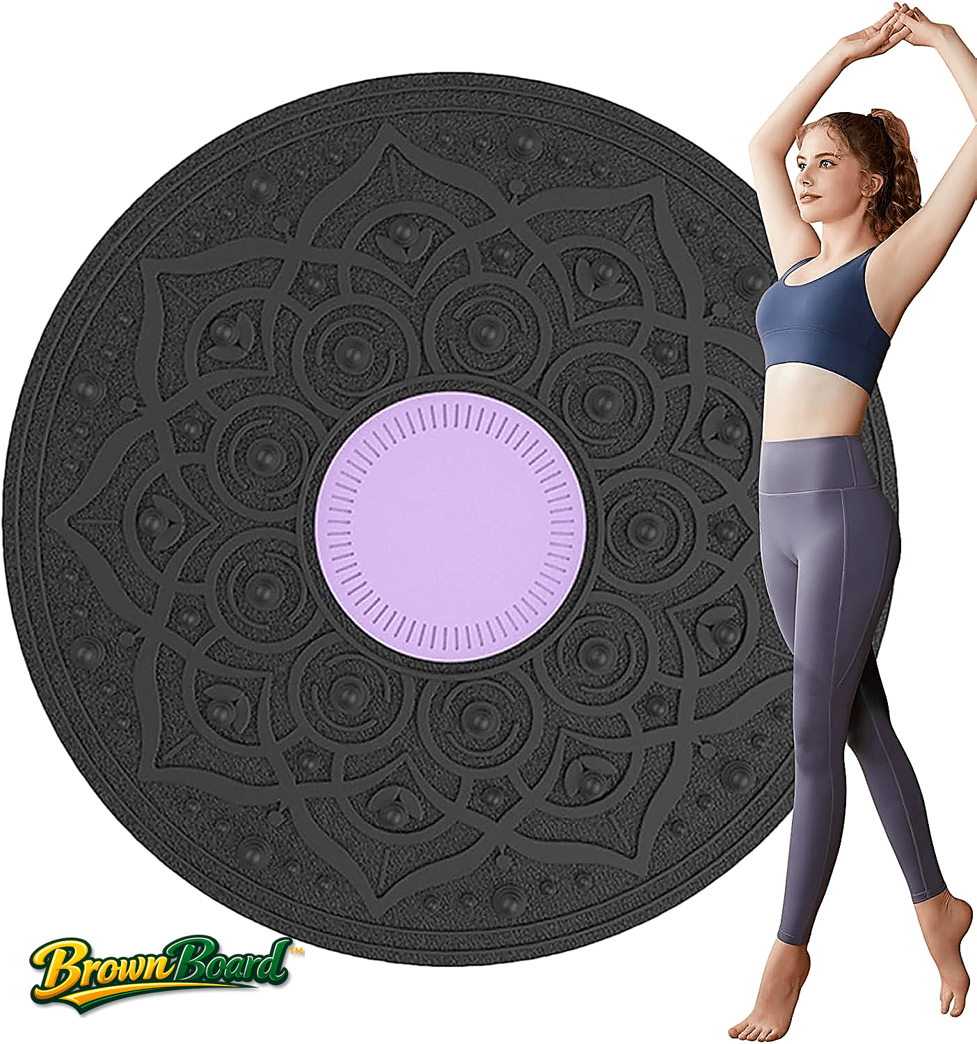 BrownBoard™ Tavola di Equilibrio 360° Antiscivolo - Brown's Hub Web