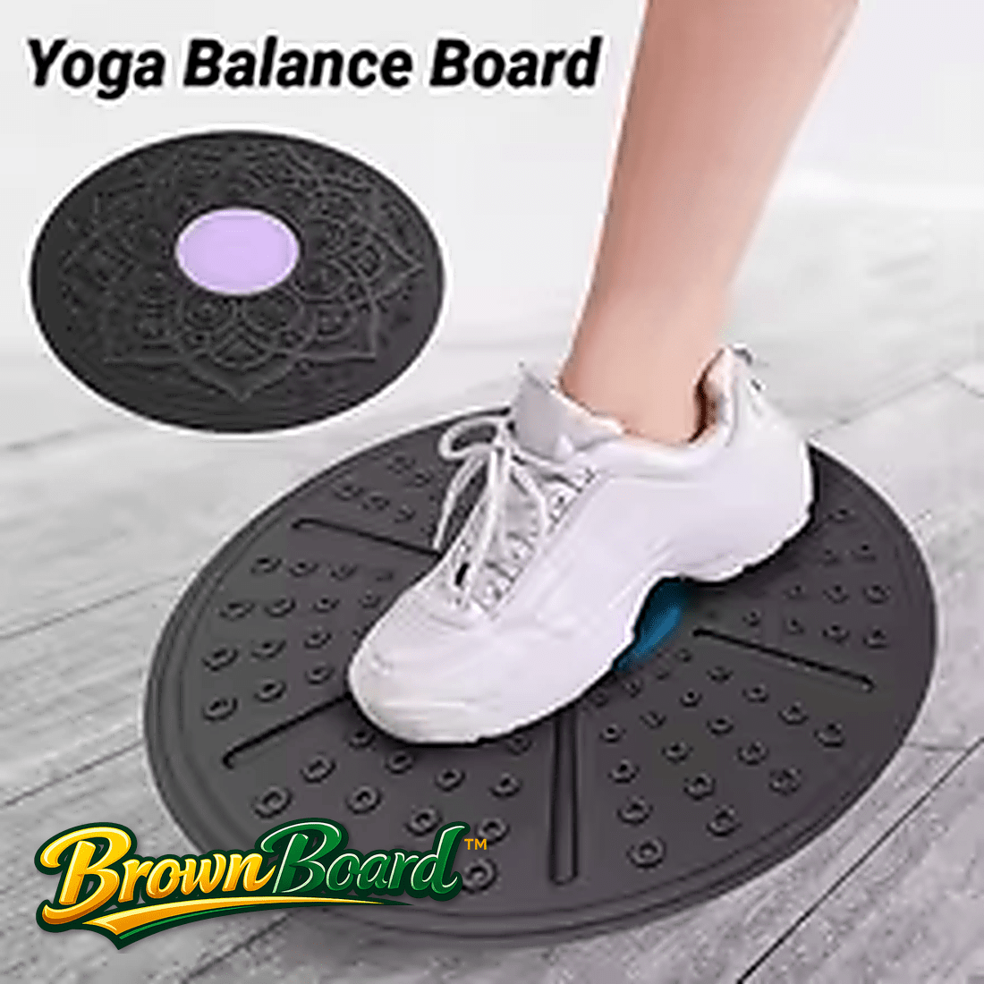 BrownBoard™ Tavola di Equilibrio 360° Antiscivolo - Brown's Hub Web