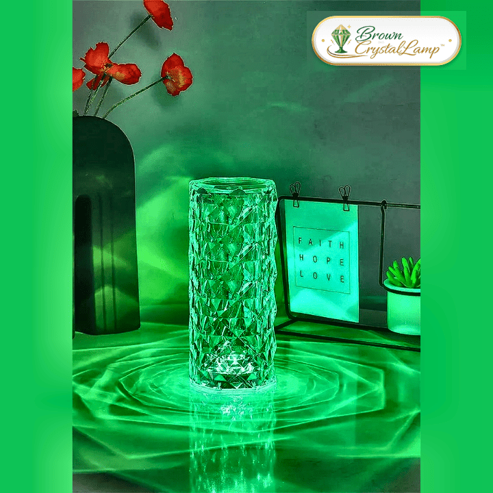 BrownCrystalLamp™ – Lampada Cristallo Rosa RGB Ricaricabile con Touch - Brown's Hub Web