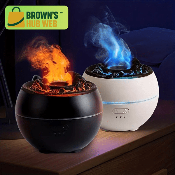 BrownFuser™ - Diffusore a Nebbia Fredda con Fiamma Multicolore - Brown's Hub Web