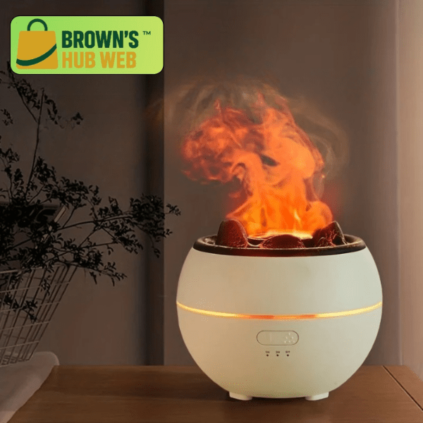 BrownFuser™ - Diffusore a Nebbia Fredda con Fiamma Multicolore - Brown's Hub Web