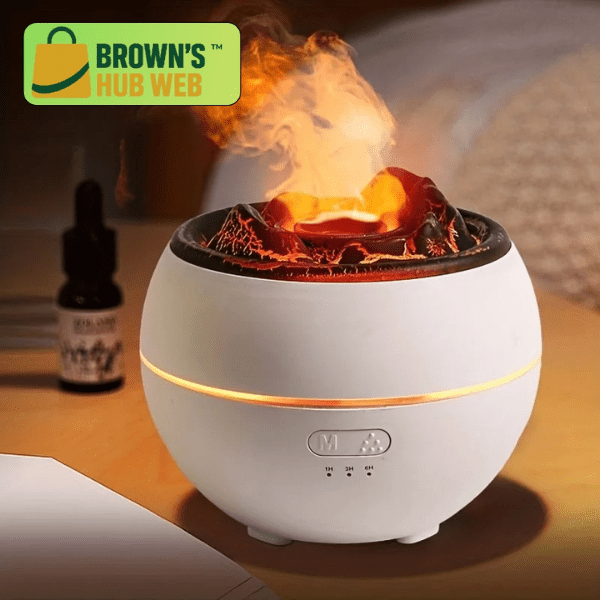 BrownFuser™ - Diffusore a Nebbia Fredda con Fiamma Multicolore - Brown's Hub Web