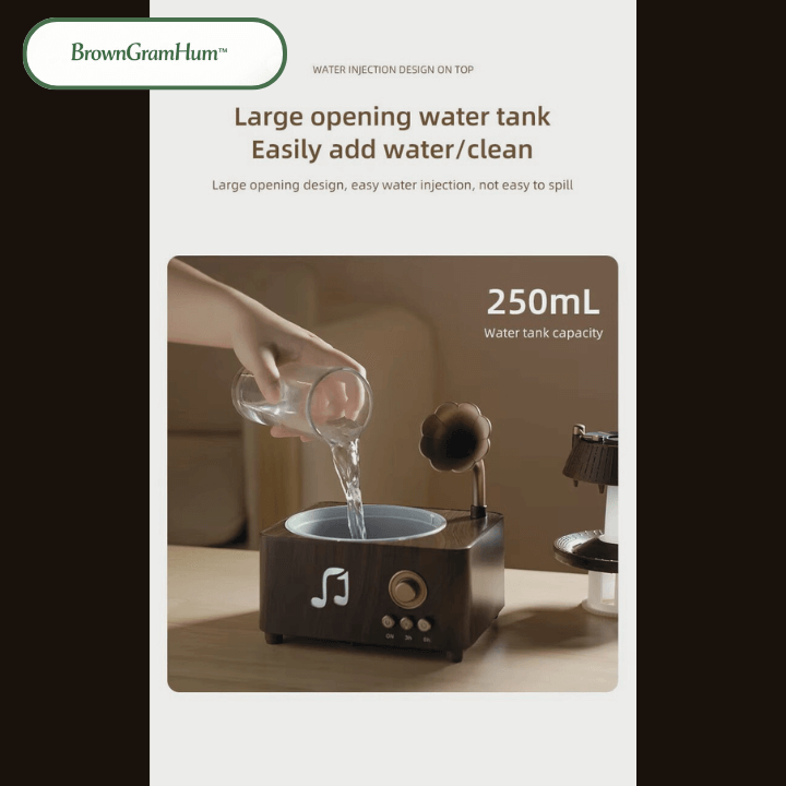 BrownGramHum™ Relax immediato profumo d’ambiente e luce d’atmosfera con spegnimento automatico - Brown's Hub Web
