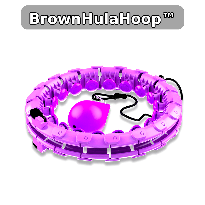 BrownHulaHoop™ Hula Hoop Fitness Infinito Regolabile a Segmenti – Allenamento Vita & Addome - Brown's Hub Web