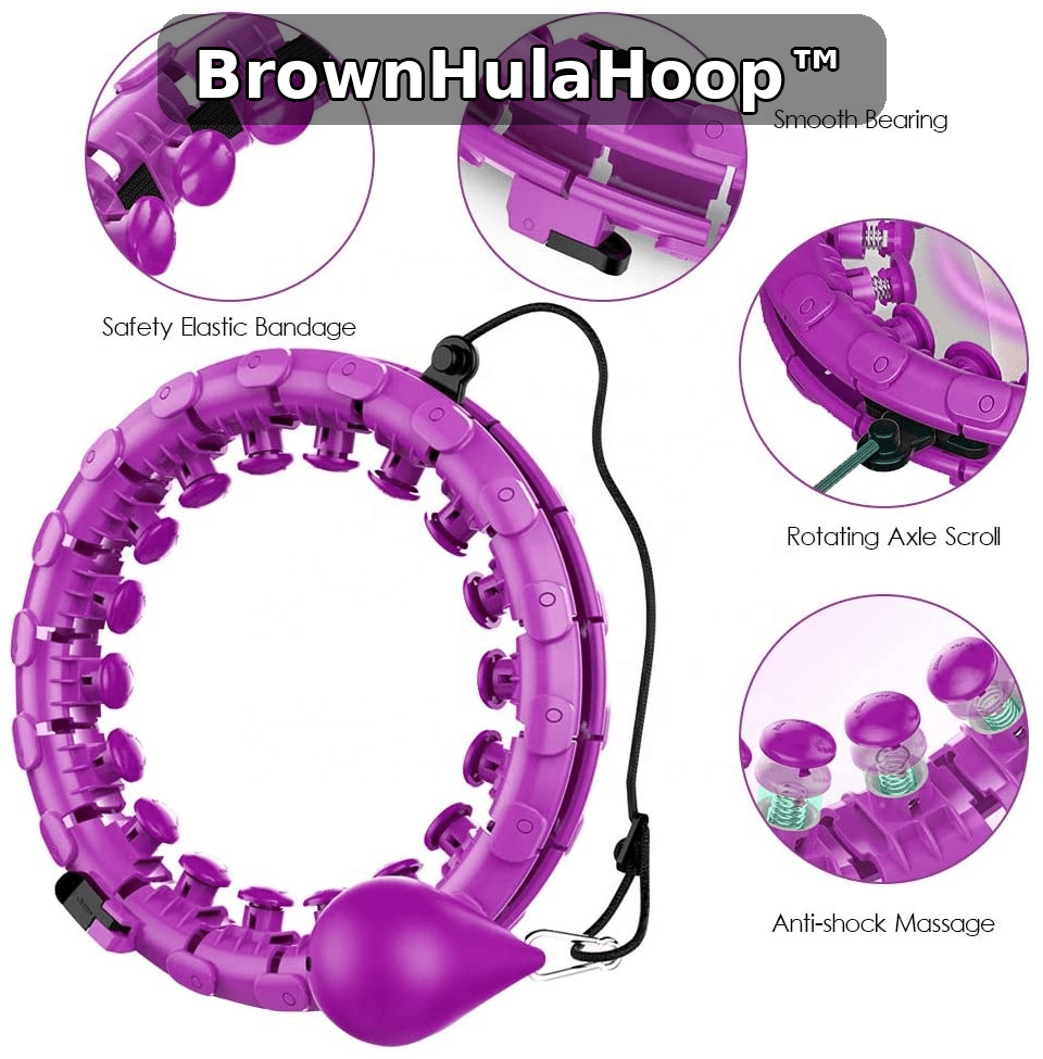 BrownHulaHoop™ Hula Hoop Fitness Infinito Regolabile a Segmenti – Allenamento Vita & Addome - Brown's Hub Web