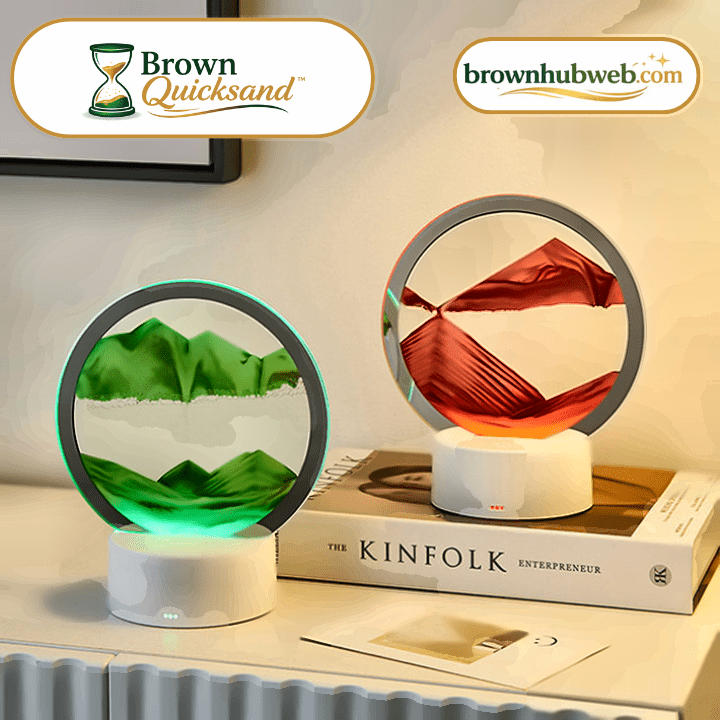 BrownQuicksand™ – Lampada LED con Quadro di Sabbia Dinamico 3D - Brown's Hub Web