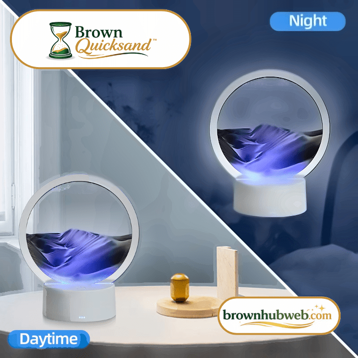 BrownQuicksand™ – Lampada LED con Quadro di Sabbia Dinamico 3D - Brown's Hub Web