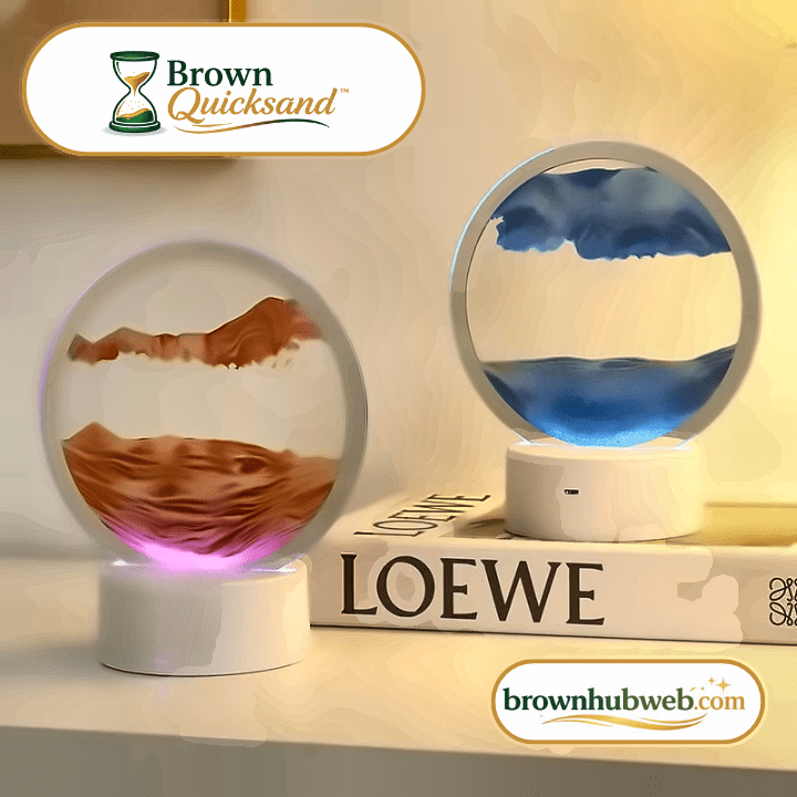 BrownQuicksand™ – Lampada LED con Quadro di Sabbia Dinamico 3D - Brown's Hub Web