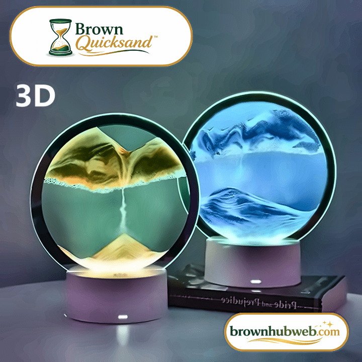 BrownQuicksand™ – Lampada LED con Quadro di Sabbia Dinamico 3D - Brown's Hub Web