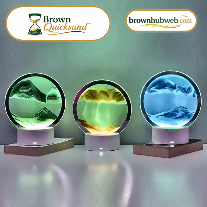BrownQuicksand™ – Lampada LED con Quadro di Sabbia Dinamico 3D - Brown's Hub Web