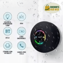 Brown's Hub Web™ Altoparlante Bluetooth wireless portatile LED impermeabile