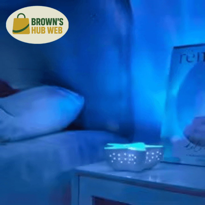 Brown's Hub Web™ Lampada Proiettore Onde Marine a 7 Colori – Luce d’Ambiente Romantica - Brown's Hub Web