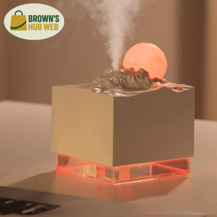 Brown's Hub Web™ Luna Essence – Lampada Profumata con Luce LED