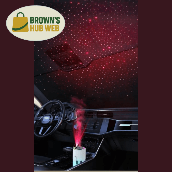 Brown's Hub Web™ Mini Diffusore LED Cielo Stellato USB