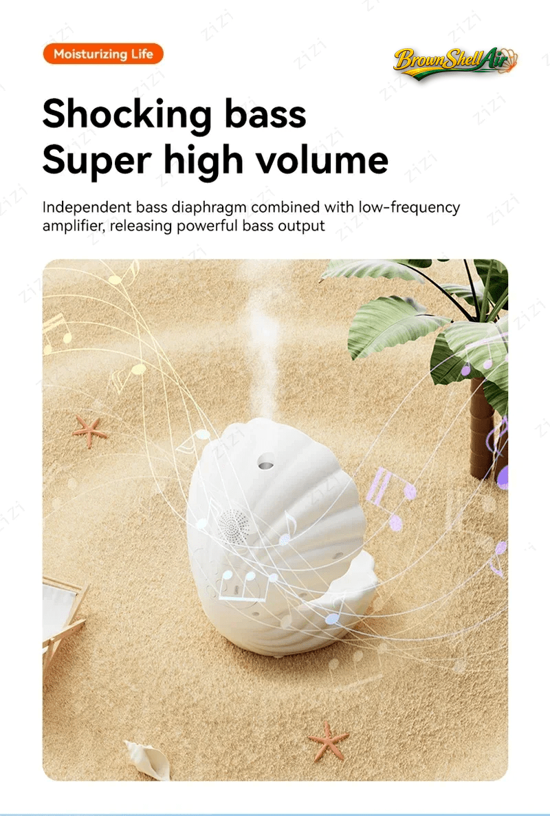 BrownShellAir™ Umidificatore a Conchiglia Anti - Gravità - Brown's Hub Web
