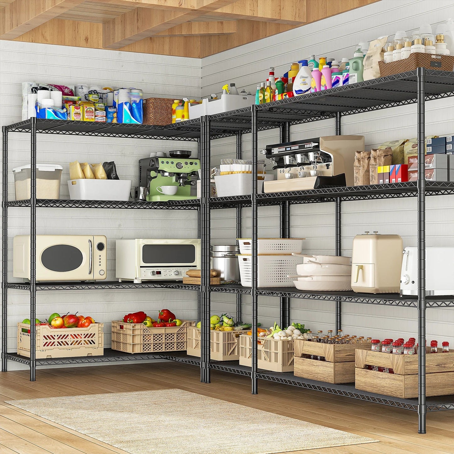 BrownShelves™ Scaffali Portaoggetti in Metallo - Brown's Hub Web