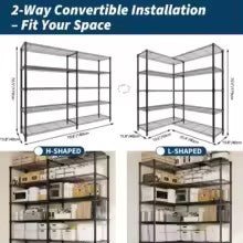 BrownShelves™ Scaffali Portaoggetti in Metallo - Brown's Hub Web