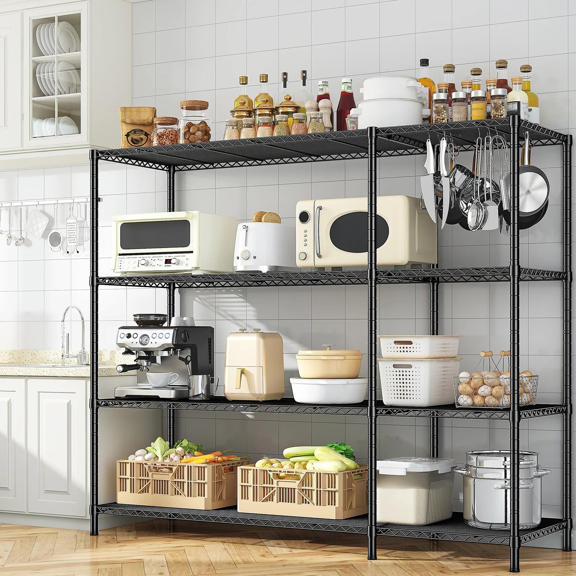 BrownShelves™ Scaffali Portaoggetti in Metallo - Brown's Hub Web