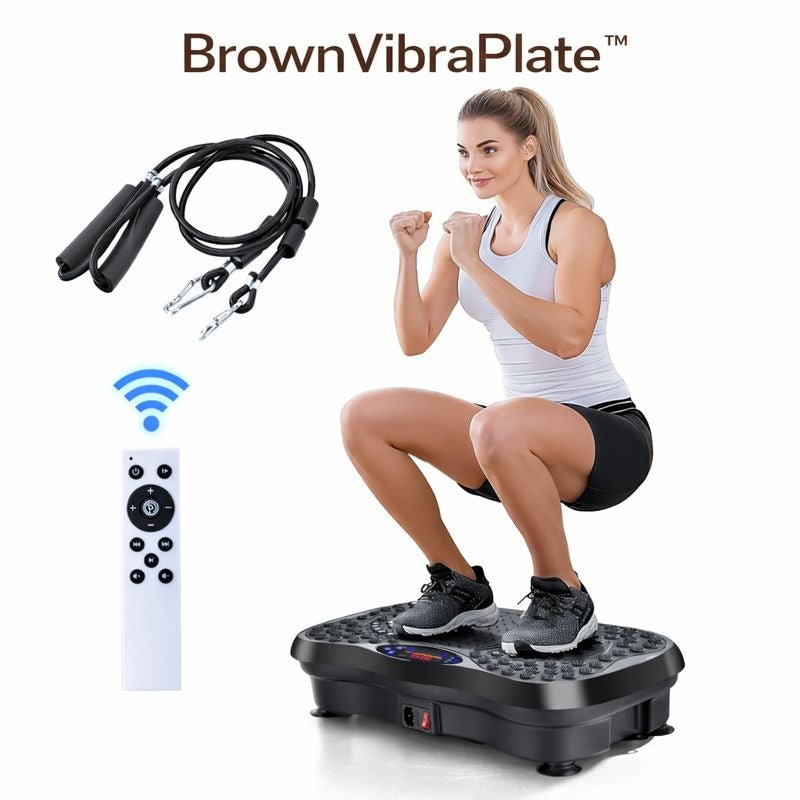 BrownVibraPlate™ Pedana Vibrante Professionale con Bluetooth - Brown's Hub Web