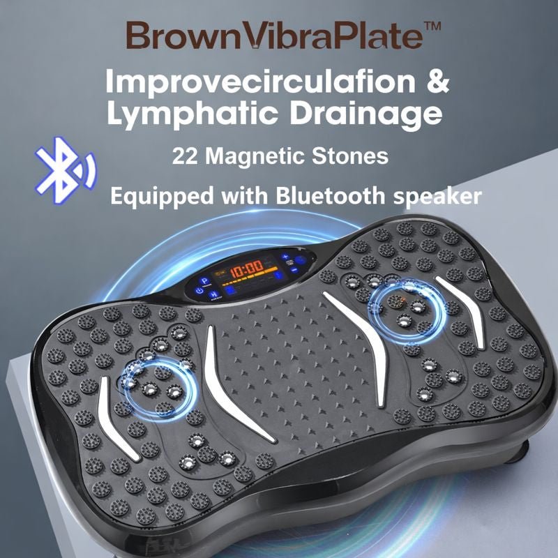 BrownVibraPlate™ Pedana Vibrante Professionale con Bluetooth - Brown's Hub Web