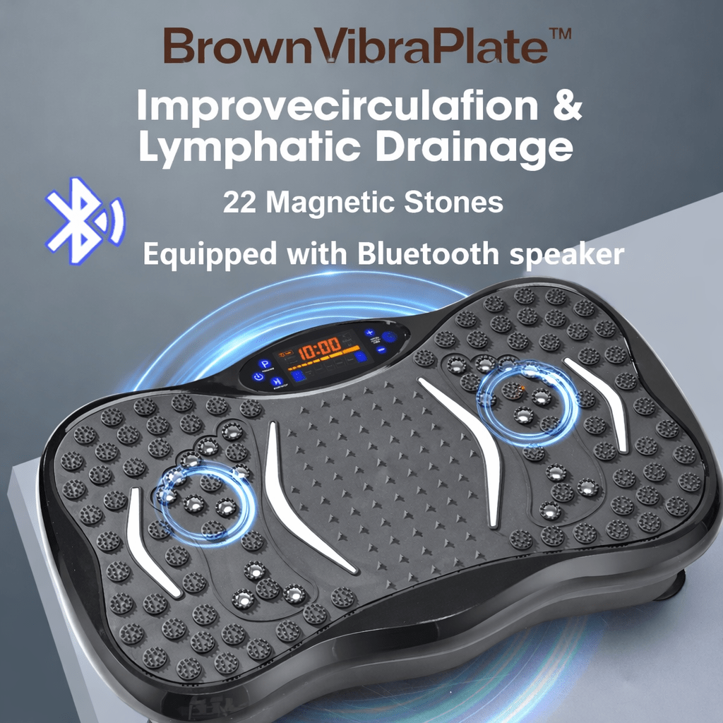 BrownVibraPlate™ Pedana Vibrante Professionale con Bluetooth - Brown's Hub Web