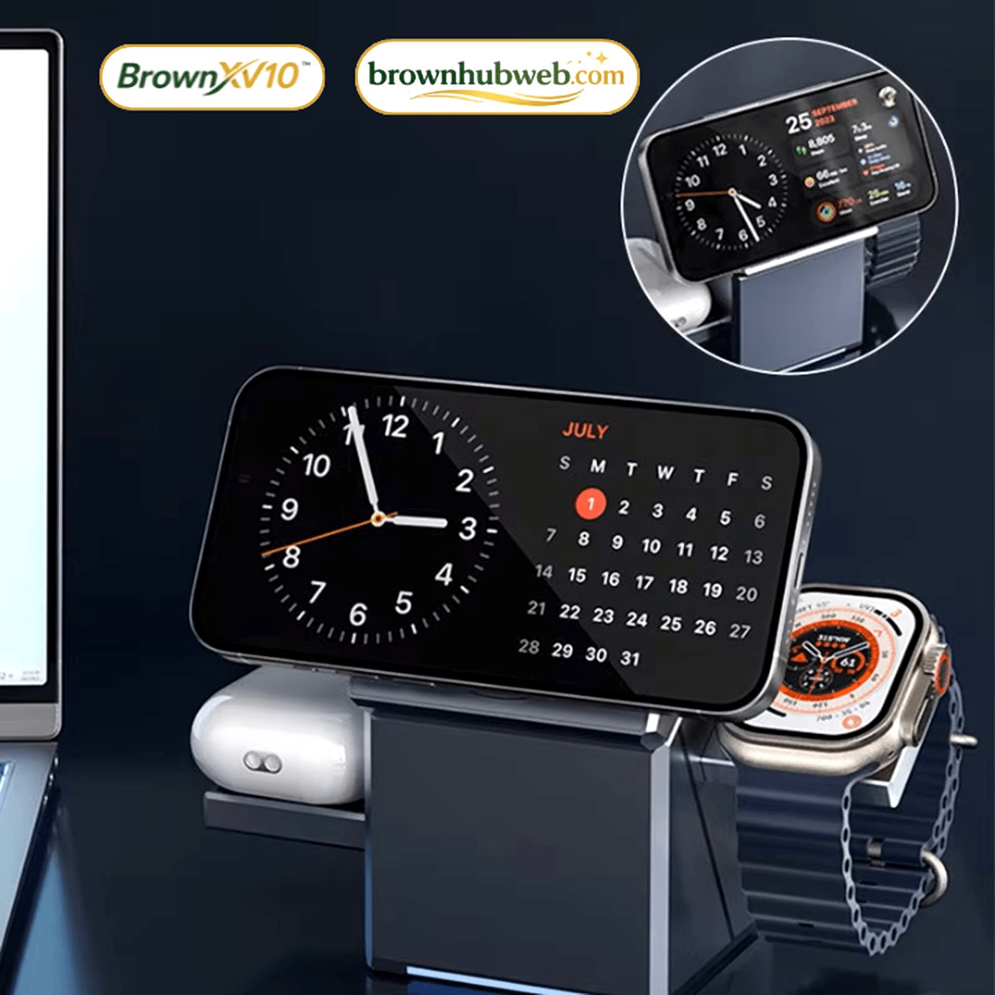 BrownXV10™ Power Bank Magnetico Wireless 15W - Brown's Hub Web