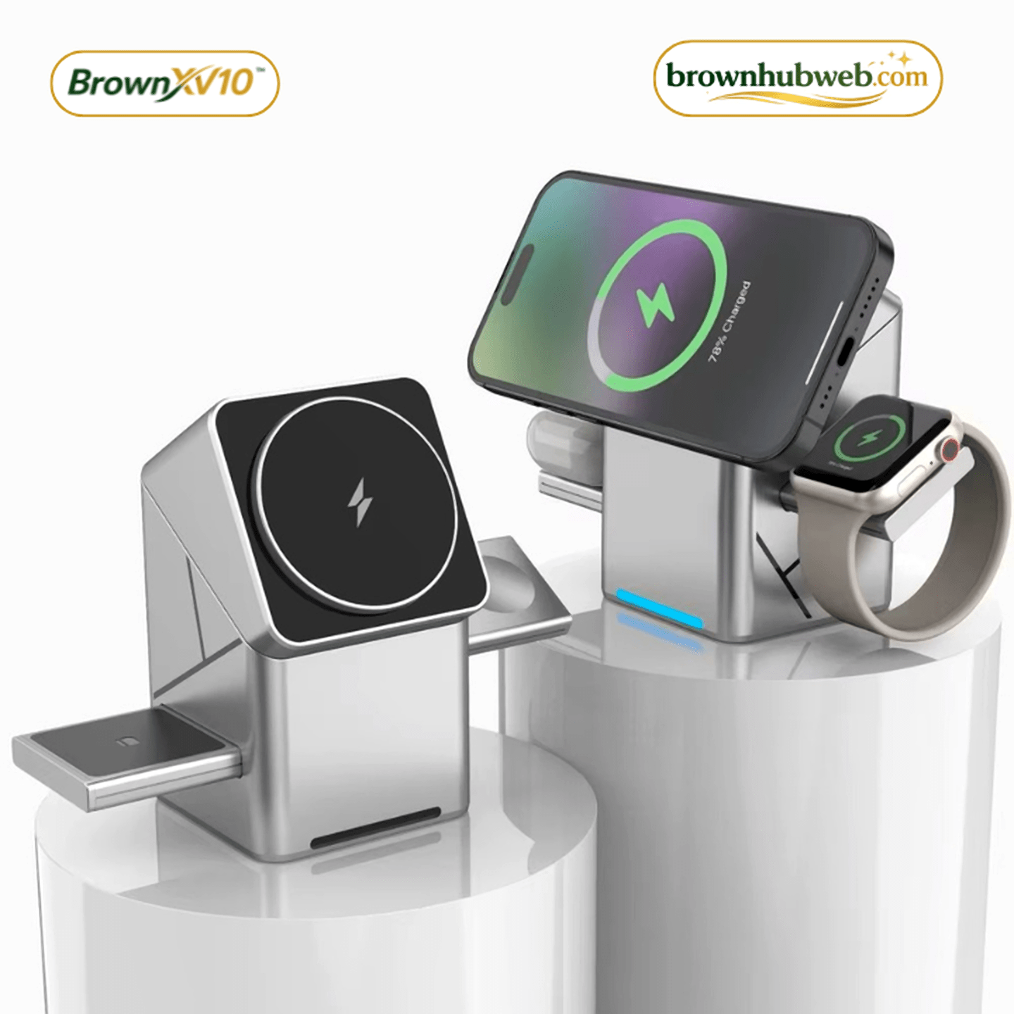 BrownXV10™ Power Bank Magnetico Wireless 15W - Brown's Hub Web
